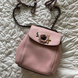 Coach pink convertible crossbody / backpack